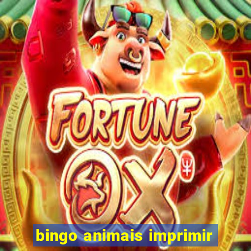 bingo animais imprimir